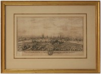 Vue et perspective de la ville de Basle du côté du Levant